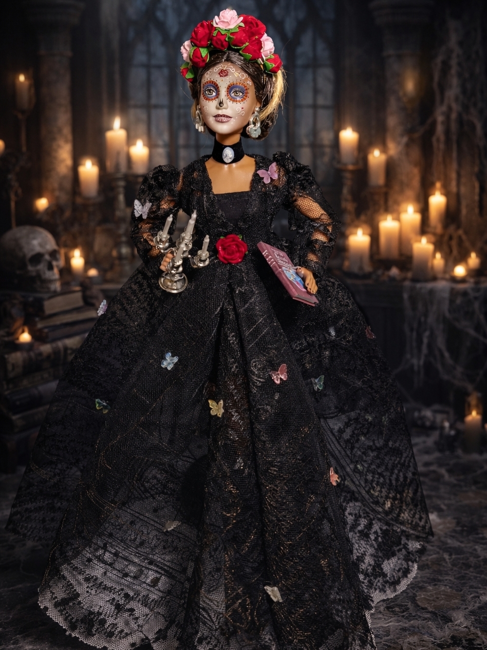 2020 Day Of The Dead Barbie Custom Restyle OOAK